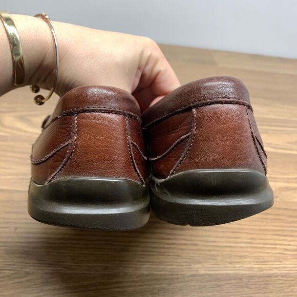 Allen Edmonds Hamlin Men’s Burgundy Leather Loafers Rubber Soles Size 9.5 D main image 4